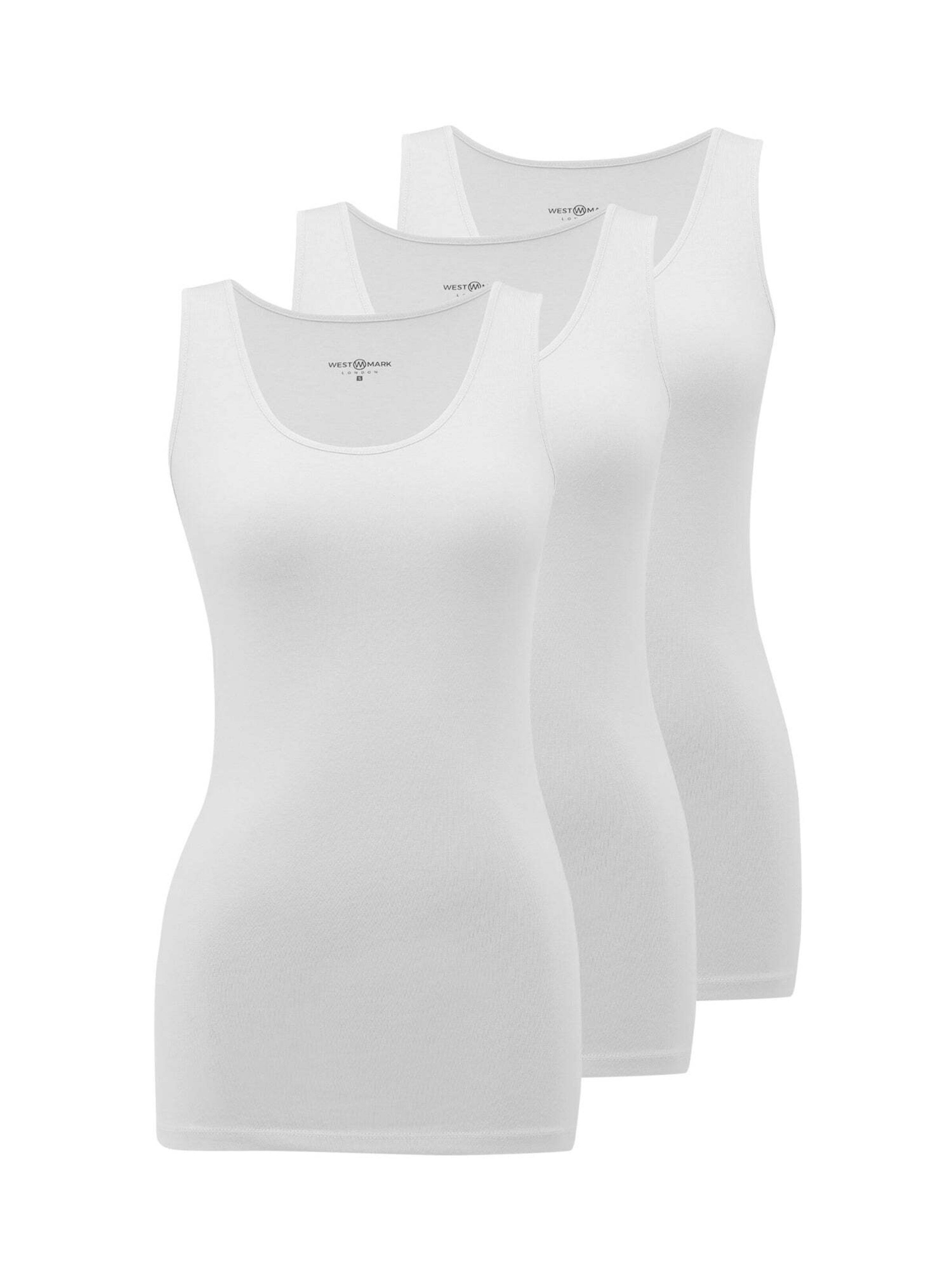 Maglietta intima ' OLIVIA ' di WESTMARK LONDON in bianco: frontale