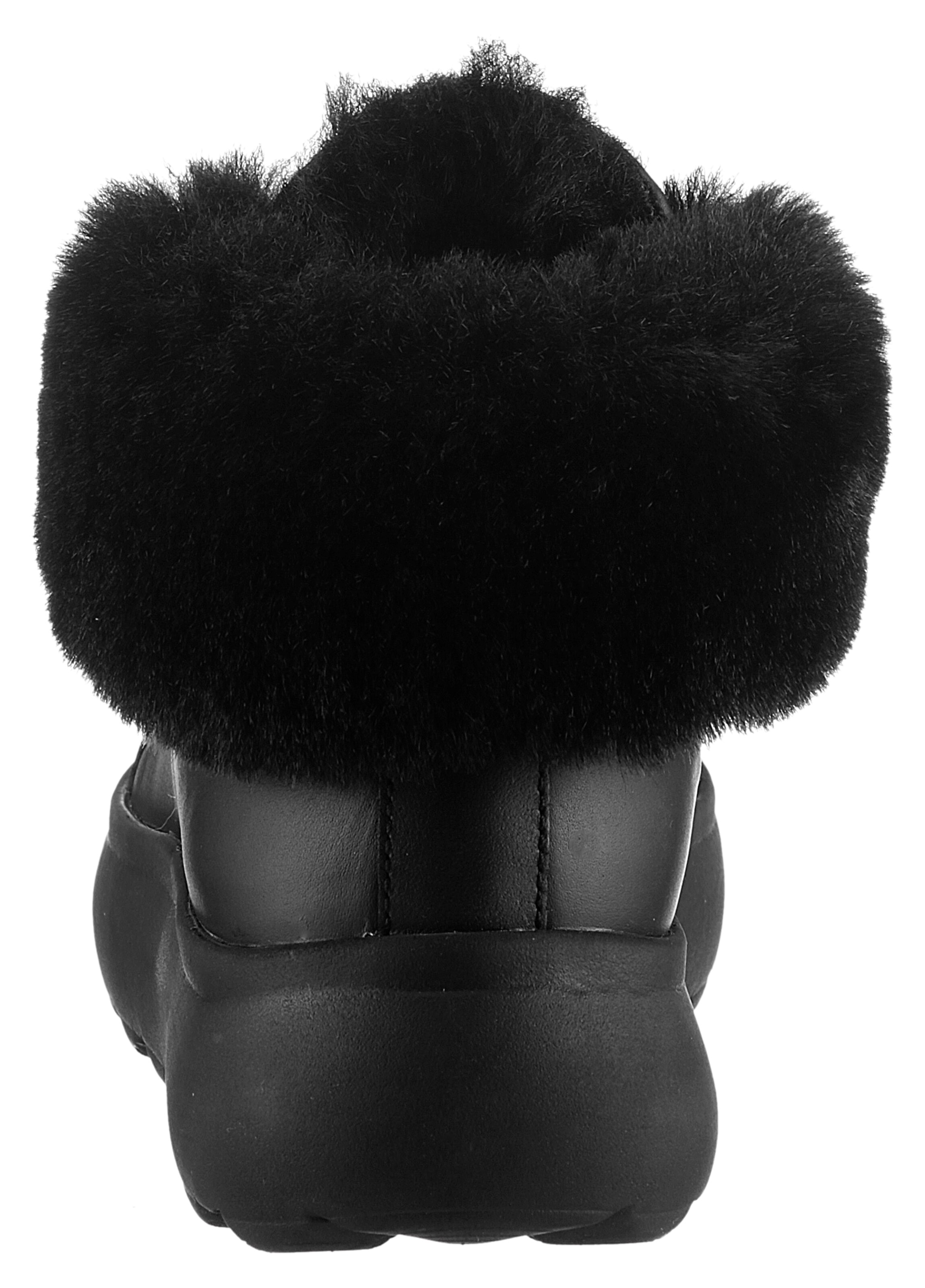 GEOX Schnürstiefelette in Schwarz