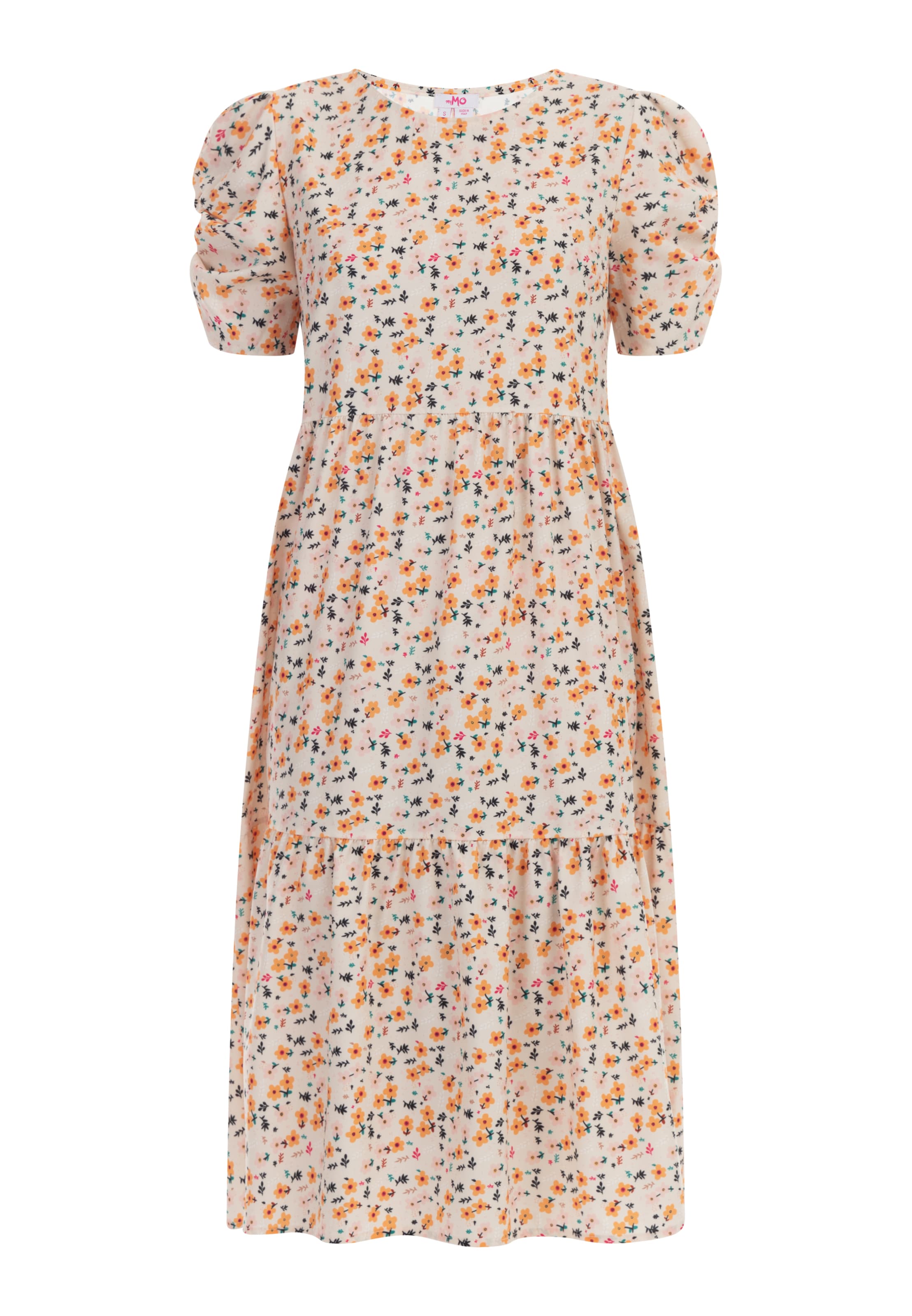 MYMO Letní šaty – mix barev: přední strana