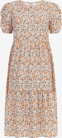Rochie de vară MYMO pe crem / portocaliu / roz / negru, Vizualizare produs