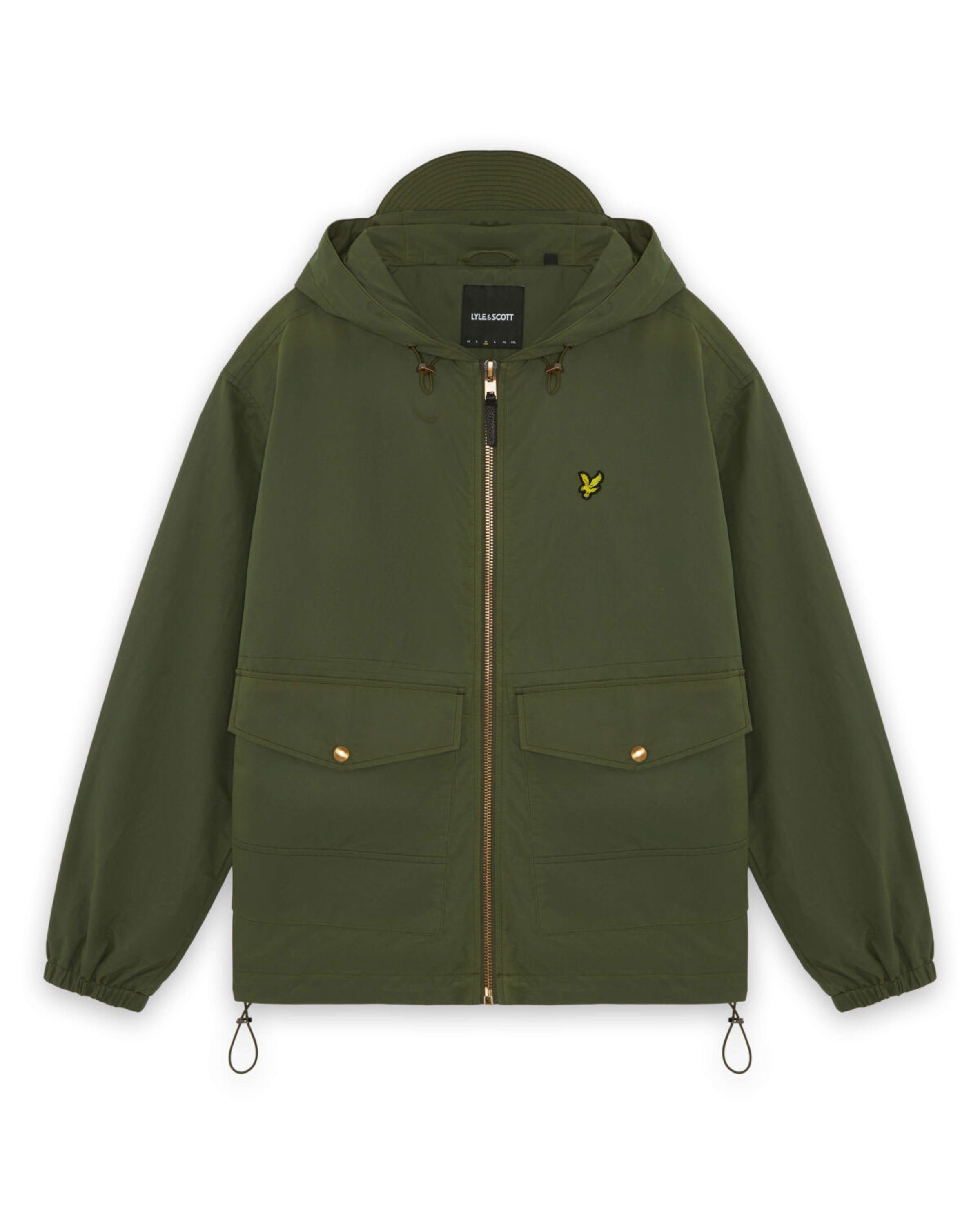 Lyle & Scott Tussenjas in Groen: voorkant