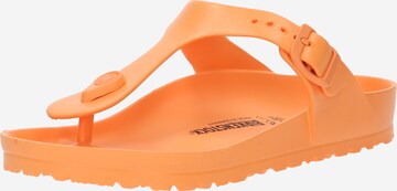 BIRKENSTOCK Σαγιονάρες διχαλωτές 'Gizeh' σε πορτοκαλί: μπροστά