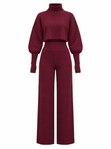 RYVAN Leisure suit 'Zweiteiliges Set' in Red: front
