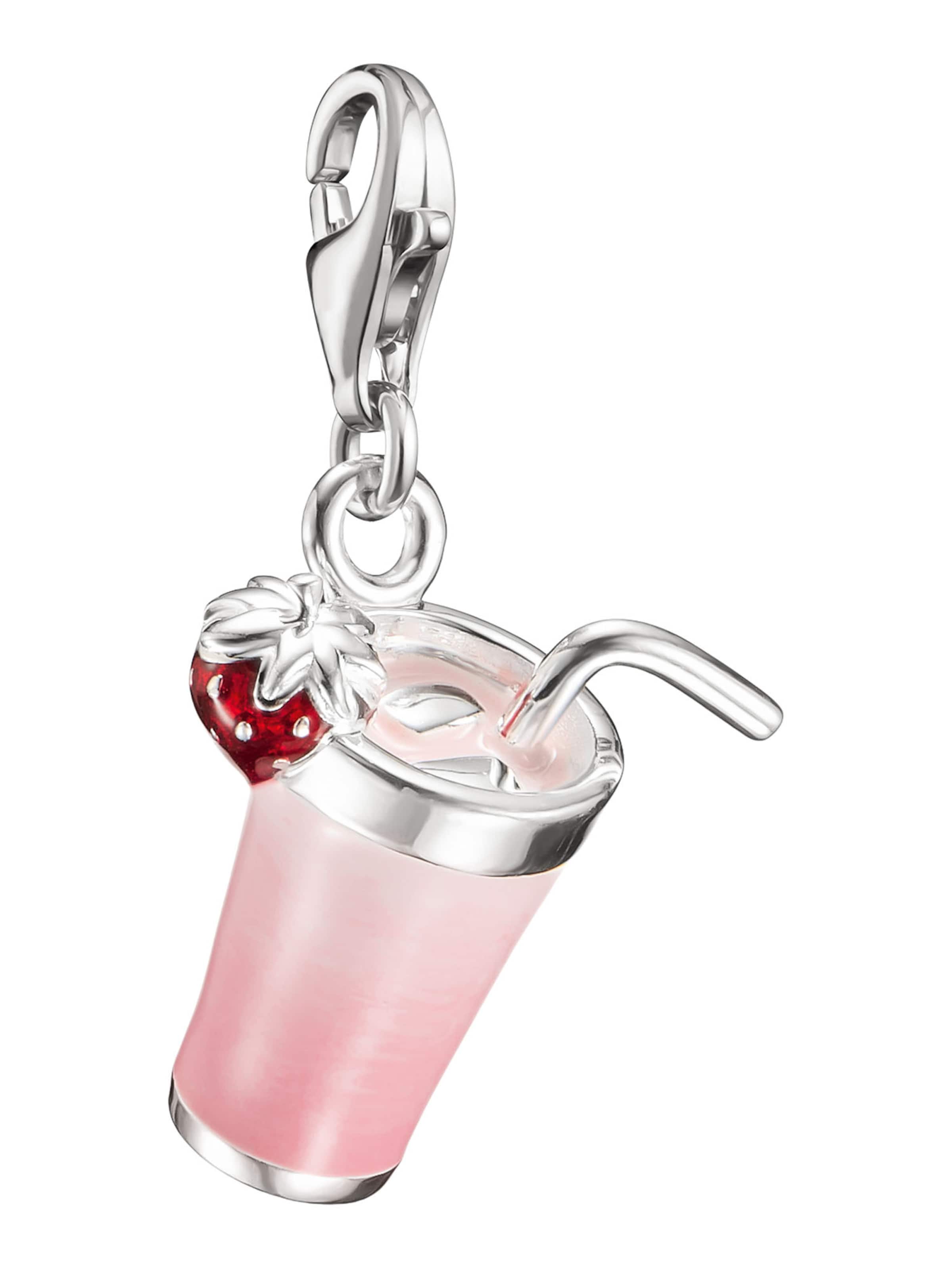 Thomas Sabo Anhänger 'Pink Matcha' in Silber: Vorderseite