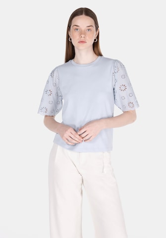 T-shirt Colin's en bleu : devant