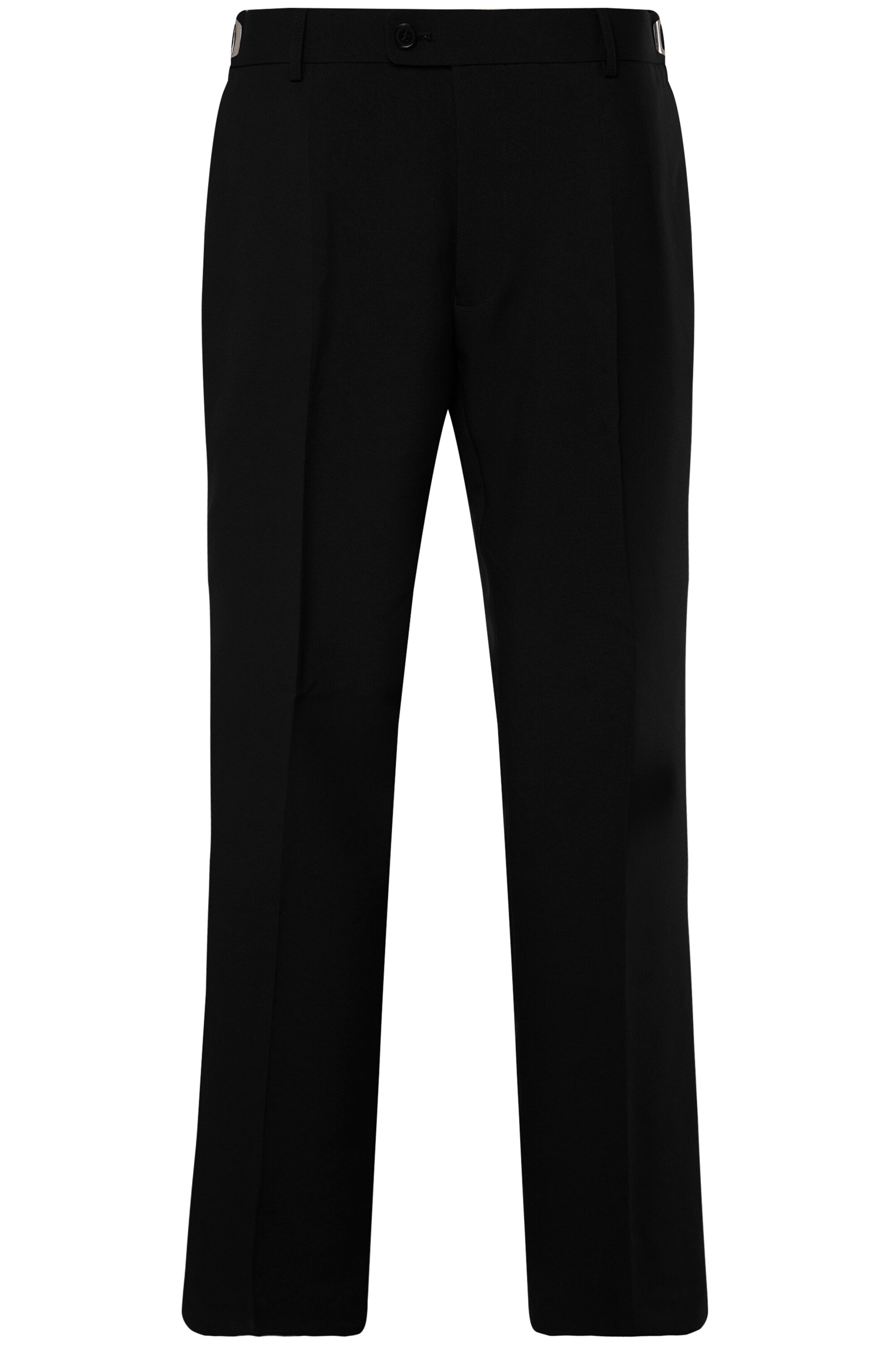 Regular Pantalon à plis Men Plus en noir : devant