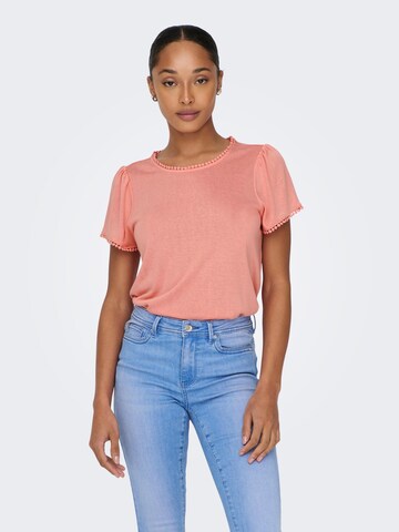 ONLY T-shirt 'ARIANA' i orange: framsida