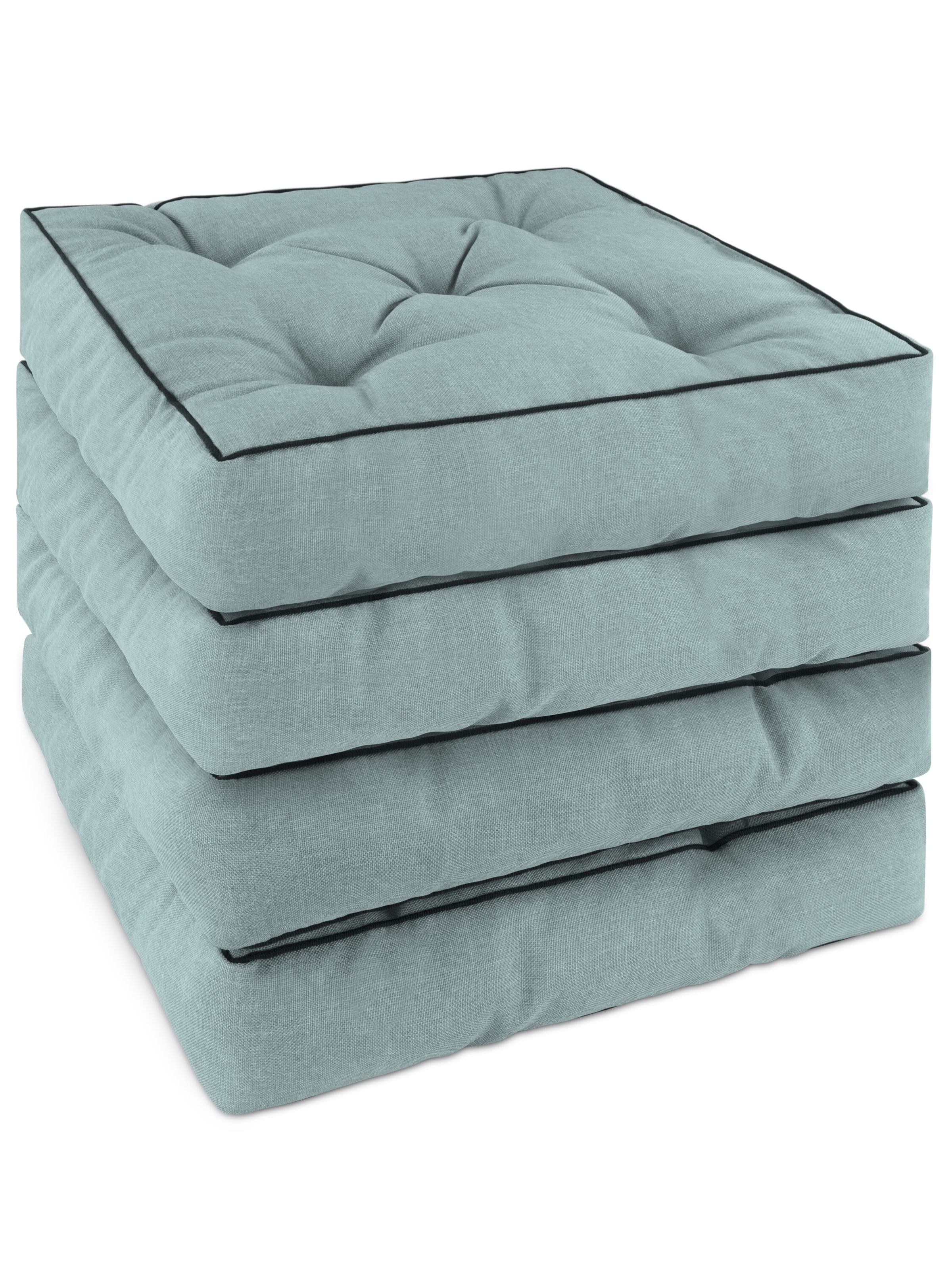 Aspero Kussens 'Padua' in Blauw: voorkant