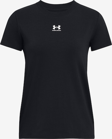 UNDER ARMOUR Performance Shirt 'Off Campus' in Black: front