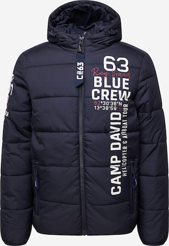 CAMP DAVID Zimní bunda – modrá: přední strana