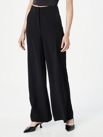 Oasis Wide leg Trousers in Black: front