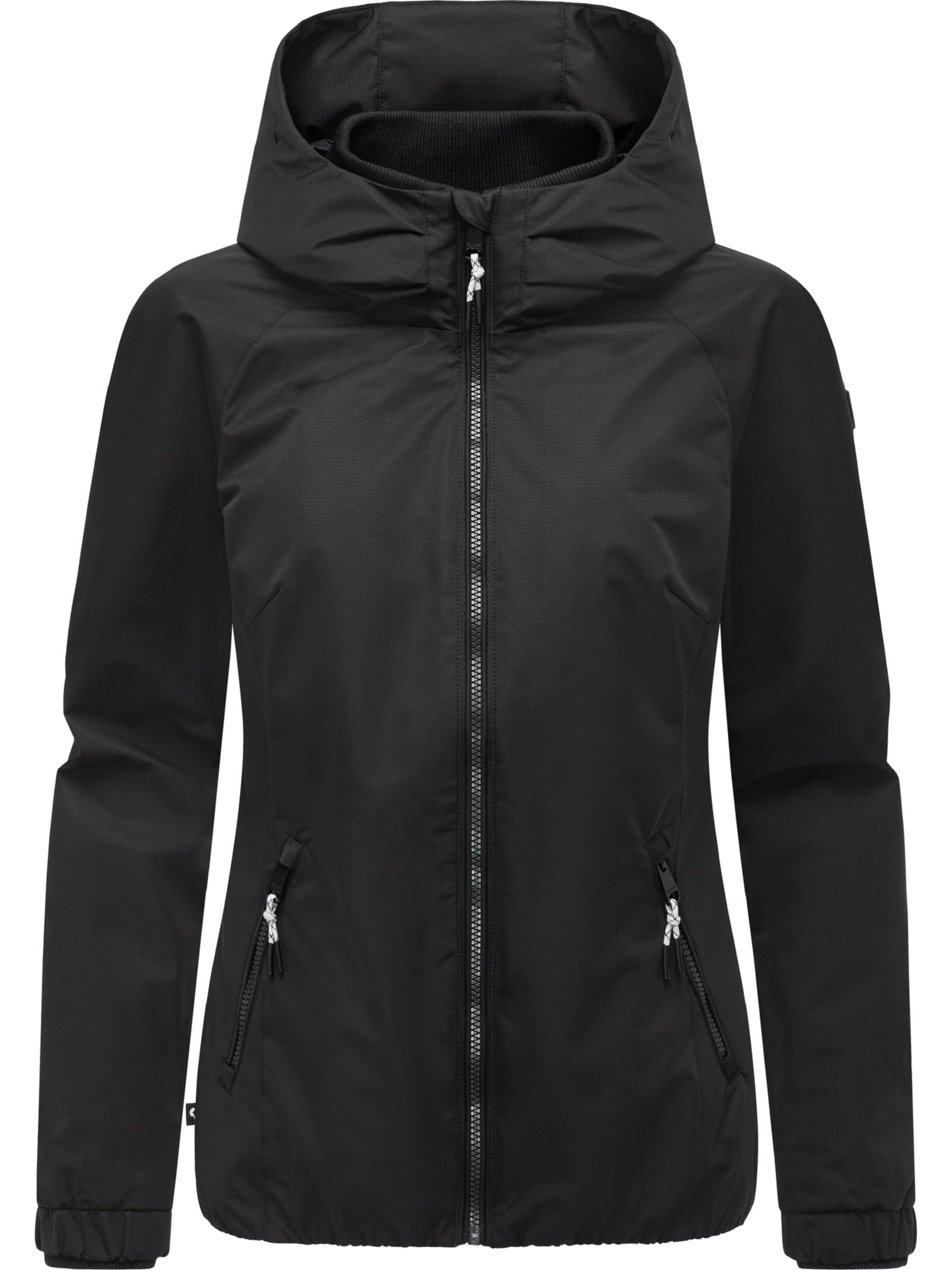 Giacca funzionale 'Dizzie' di Ragwear in nero: frontale