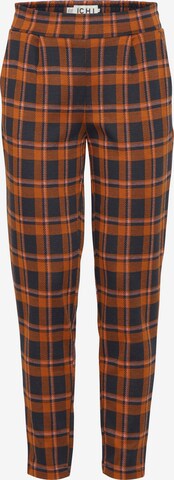 ICHI Regular Chino Pants 'Kate' in Orange: front