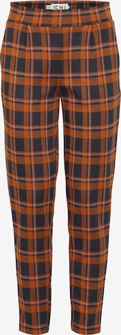 ICHI Regular Chino Pants 'Kate' in Orange: front