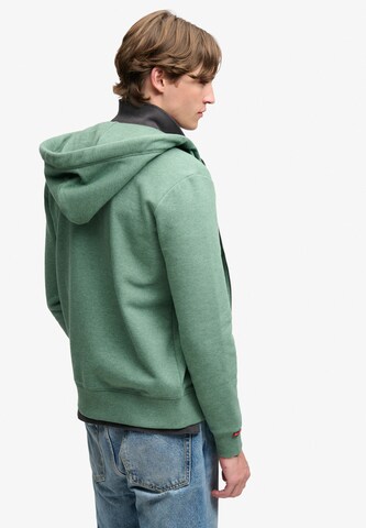 Superdry & Co Ζακέτα φούτερ 'ESSENTIAL' σε πράσινο