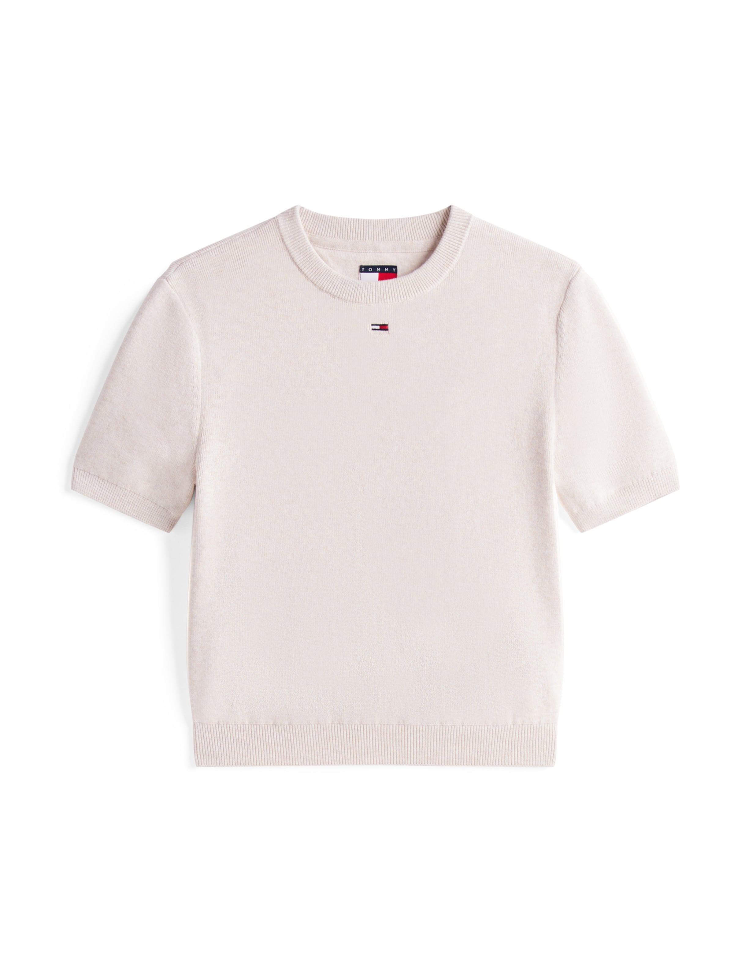 Tommy Jeans Mikina 'ESSENTIAL' - Béžová: predná strana