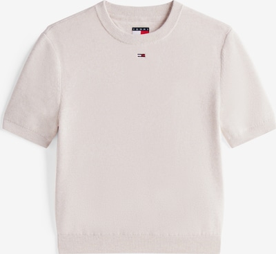 Megztinis be užsegimo 'ESSENTIAL' iš Tommy Jeans, spalva – gelsvai pilka spalva / tamsiai mėlyna / raudona / balta, Prekių apžvalga