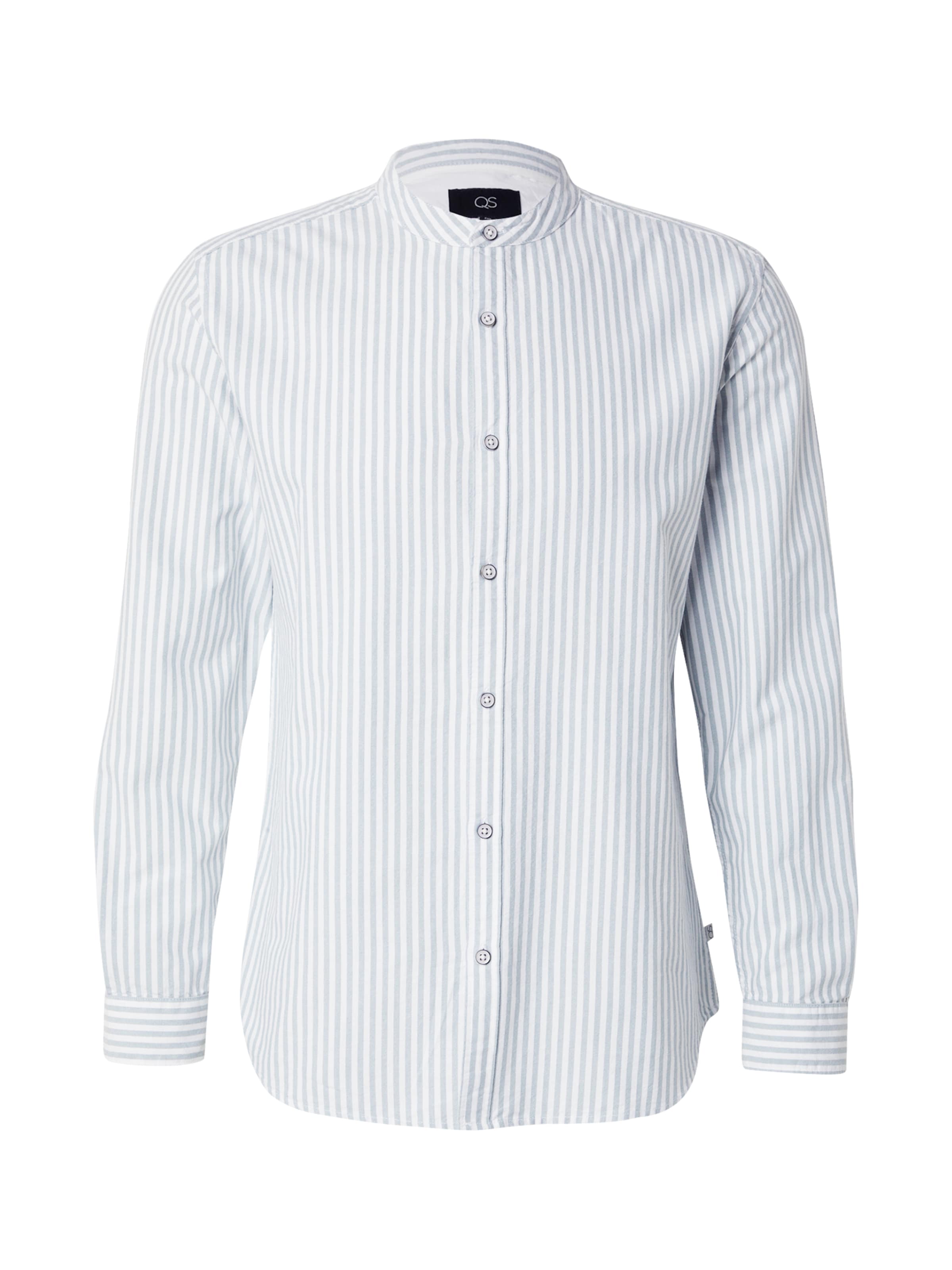 QS Средняя посадка Рубашка в Зеленый: спереди