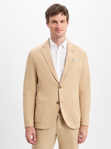 Nils Sundström Regular fit Suit Jacket in Beige: front