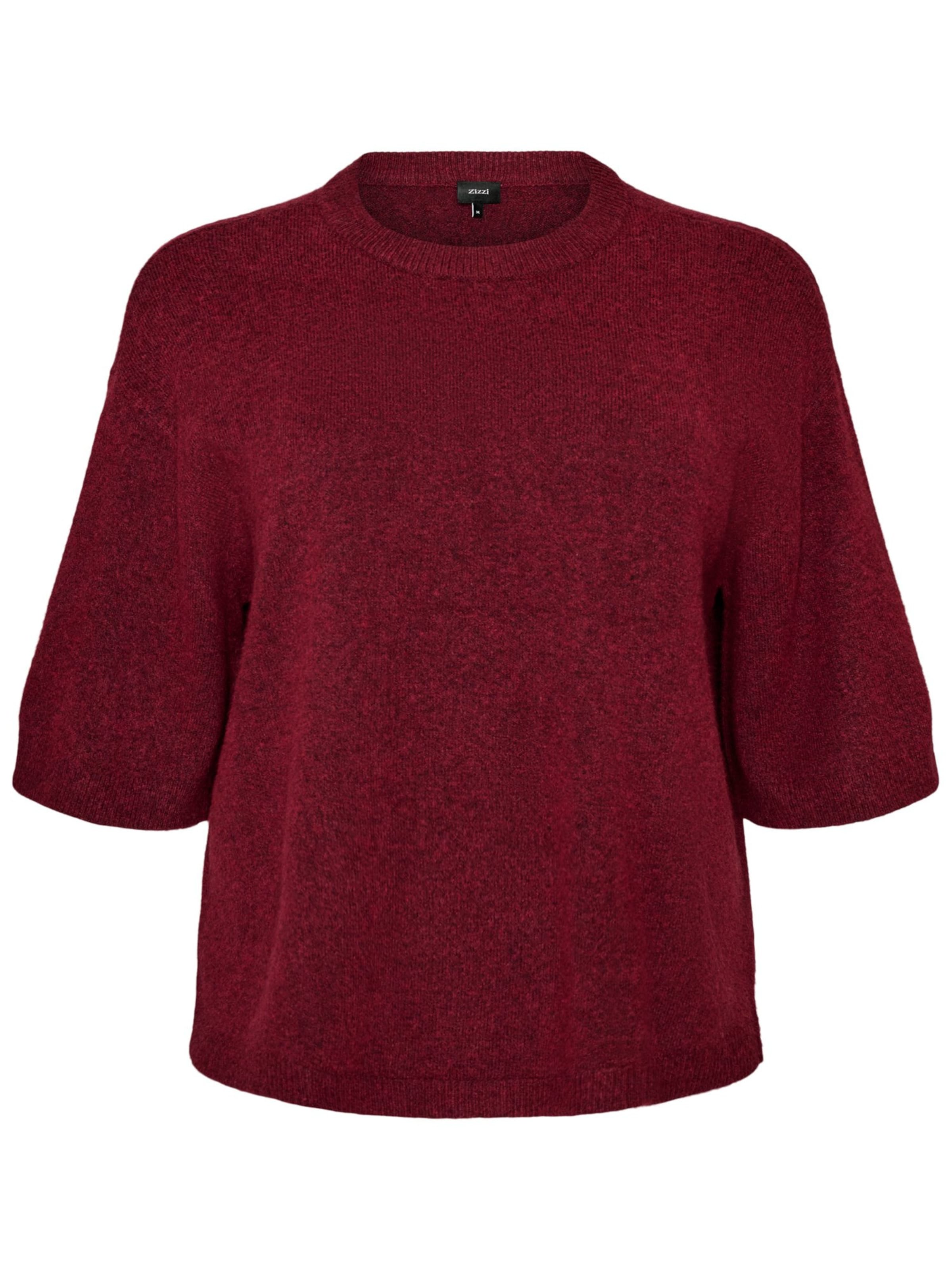 Pullover 'Cavista' di Zizzi in rosso: frontale