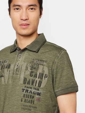 CAMP DAVID Poloshirt in Grün