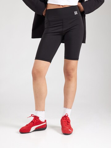 Skinny Leggings 'Nopardino' di HUGO in nero: frontale
