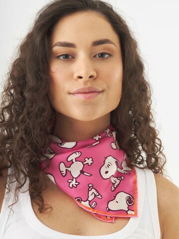 CODELLO Peanuts Nickituch aus Seide in Pink: Vorderseite