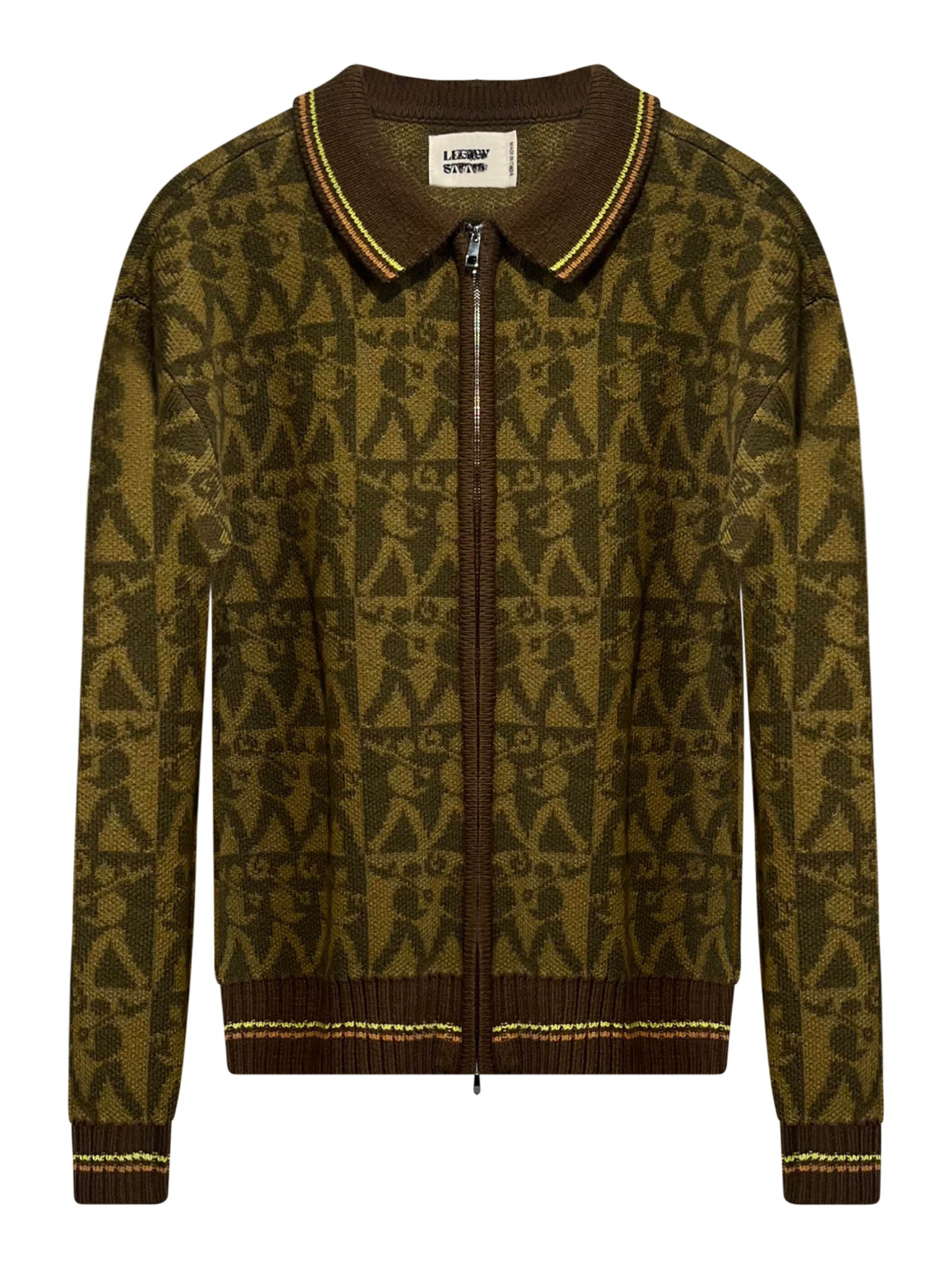 Legacy Studios Gebreid vest in XL in de kleur Olijfgroen / Spar, Productweergave