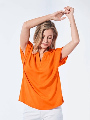 Chemisier Goldner en orange : devant