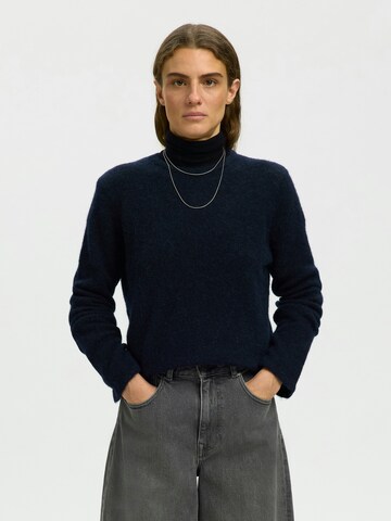 Pullover 'SLWLULU' di SELECTED in blu: frontale