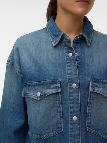 VERO MODA Bluza 'VMLIA ZELDA' | modra barva