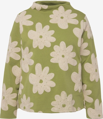 Sweat-shirt Ulla Popken en vert : devant