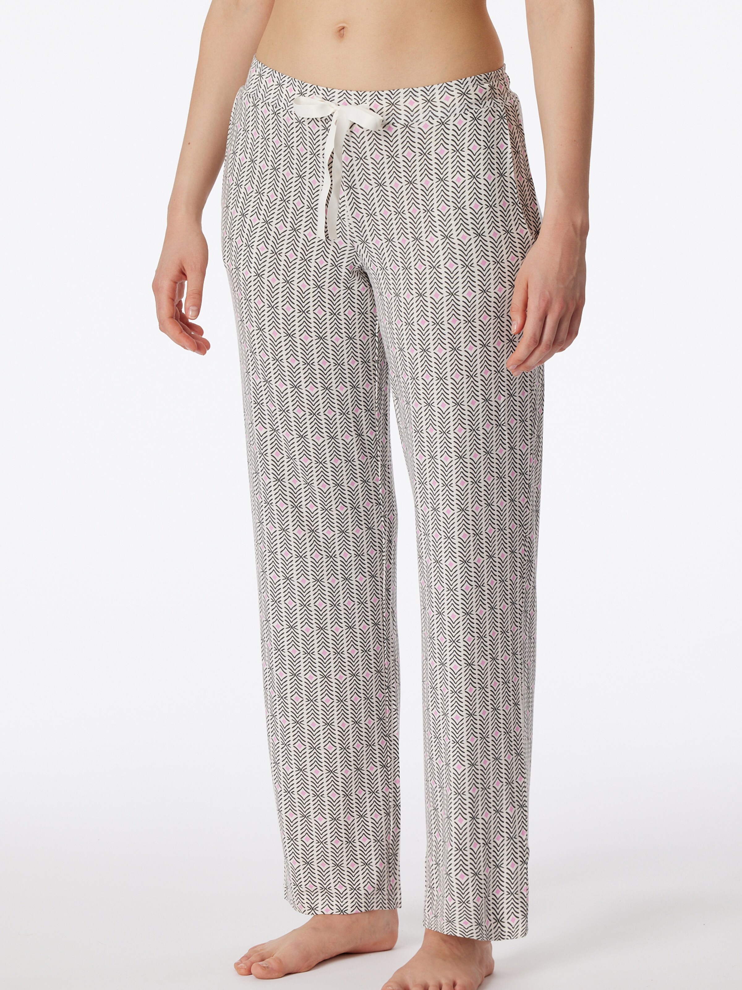 SCHIESSER Pajama Pants ' Mix + Relax ' in Beige: front