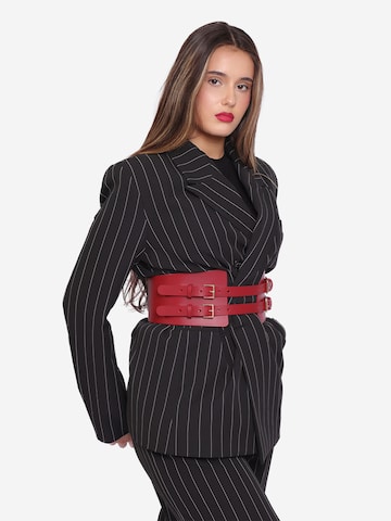 Haute Cuir Belt 'Maia Corset' in Red