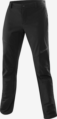 Löffler Regular Workout Pants 'Alaska' in Black: front