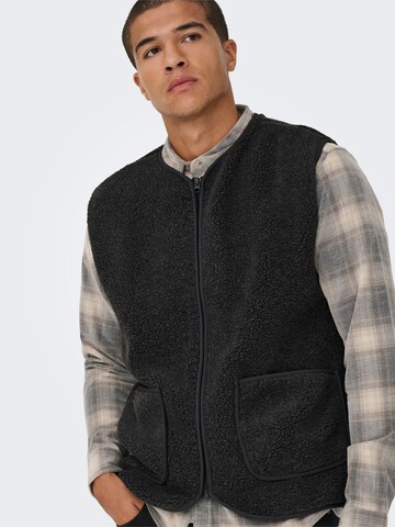 Gilet 'ONSTony' Only & Sons en gris