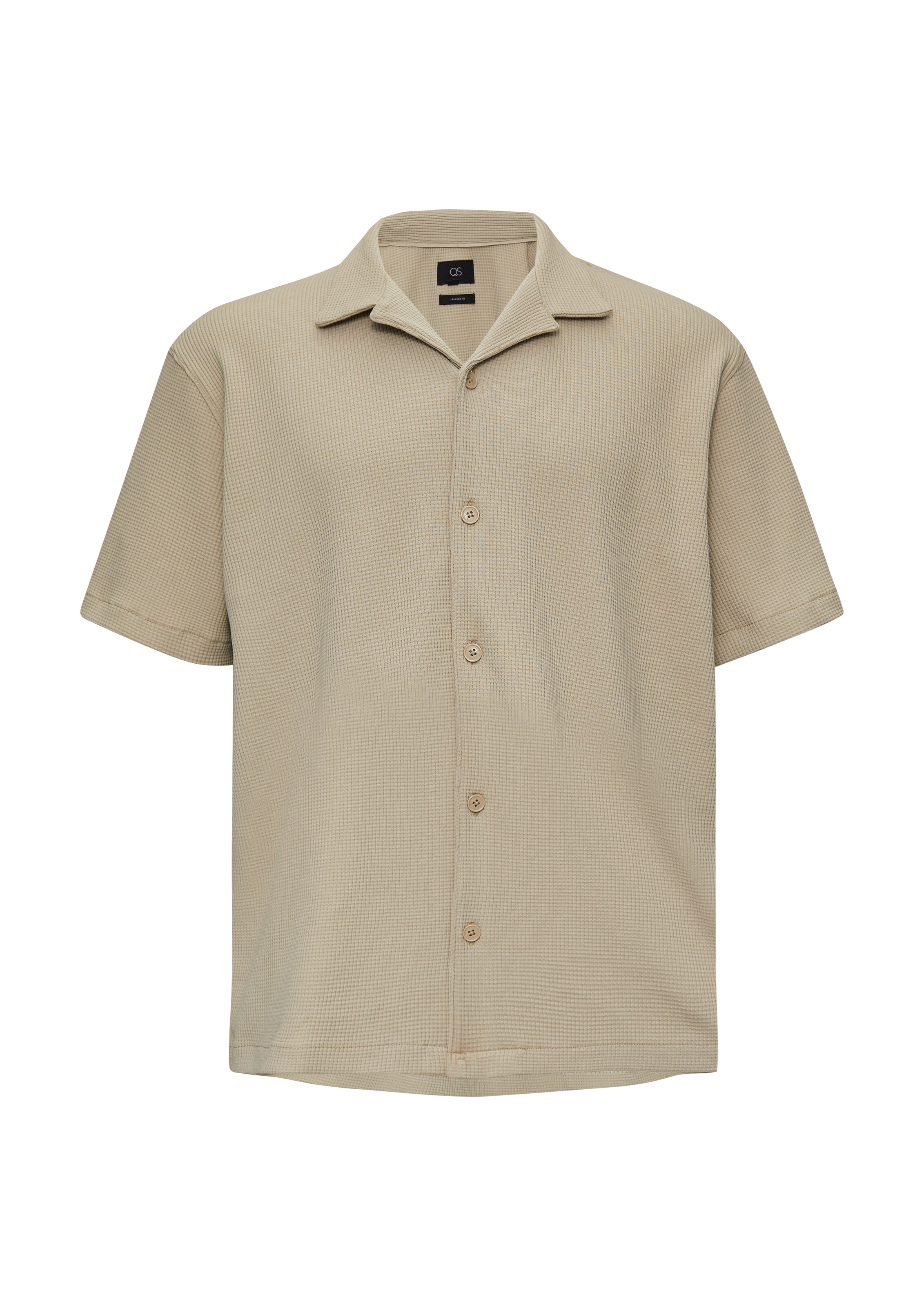Fit confort Chemise QS en beige : devant