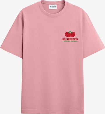 T-Shirt 'Pomodoro Classics' On Vacation en rose : devant