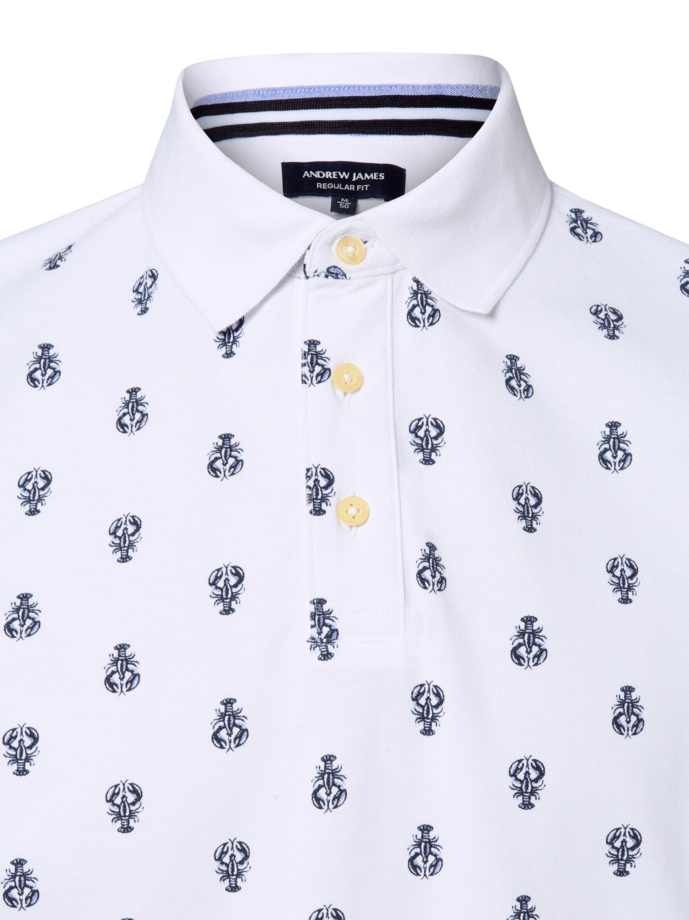 T-Shirt Andrew James en blanc