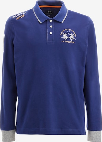 Maglietta di La Martina in blu: frontale