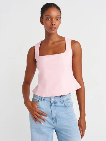 Dilvin - Top em rosa: frente