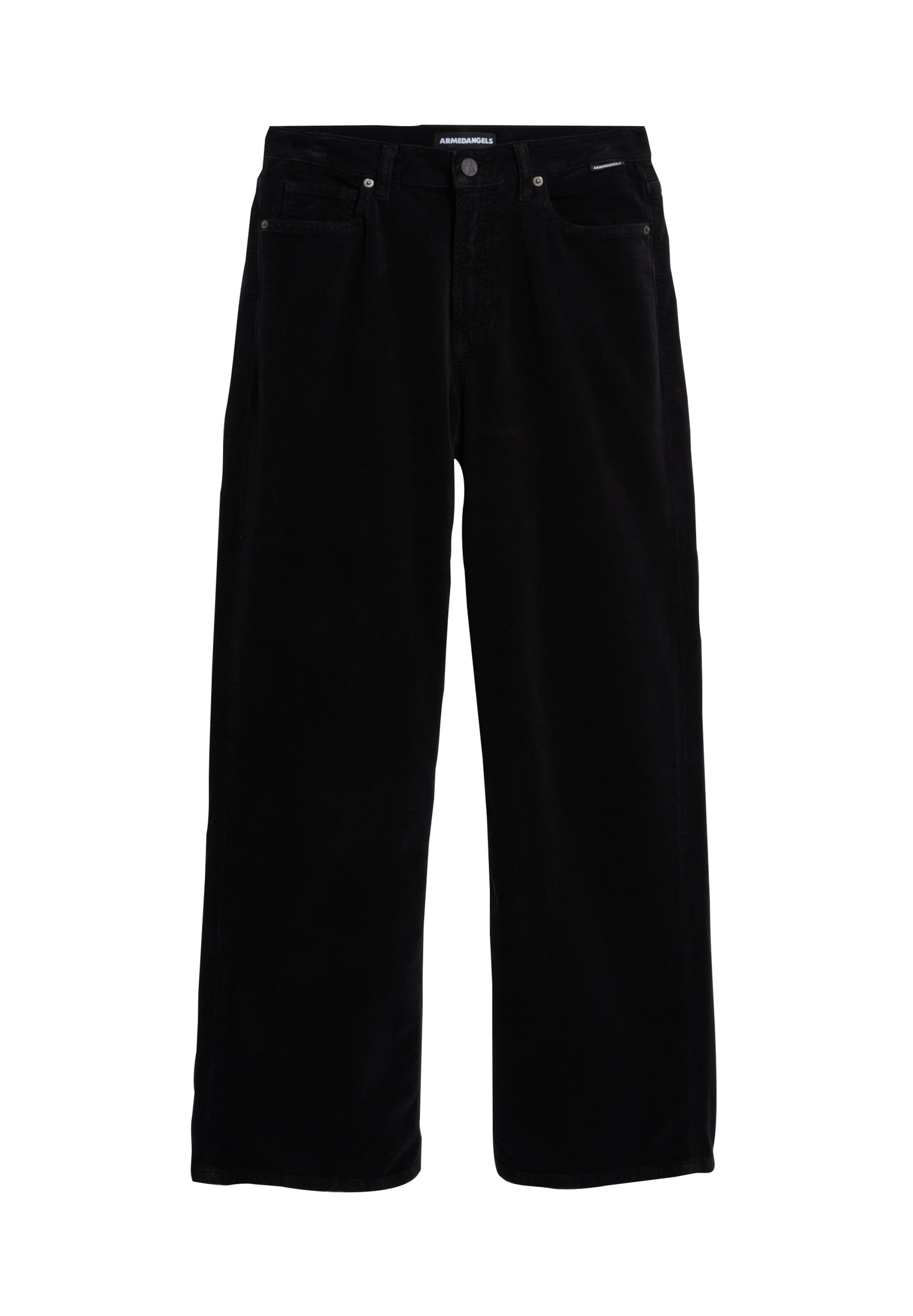 ARMEDANGELS Regular Pants in Black: front