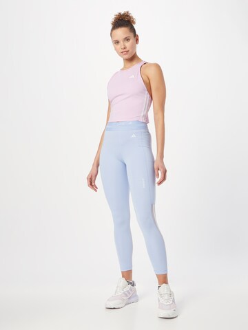 ADIDAS PERFORMANCE Skinny Παντελόνι φόρμας 'Techfit Hyperglam' σε μπλε