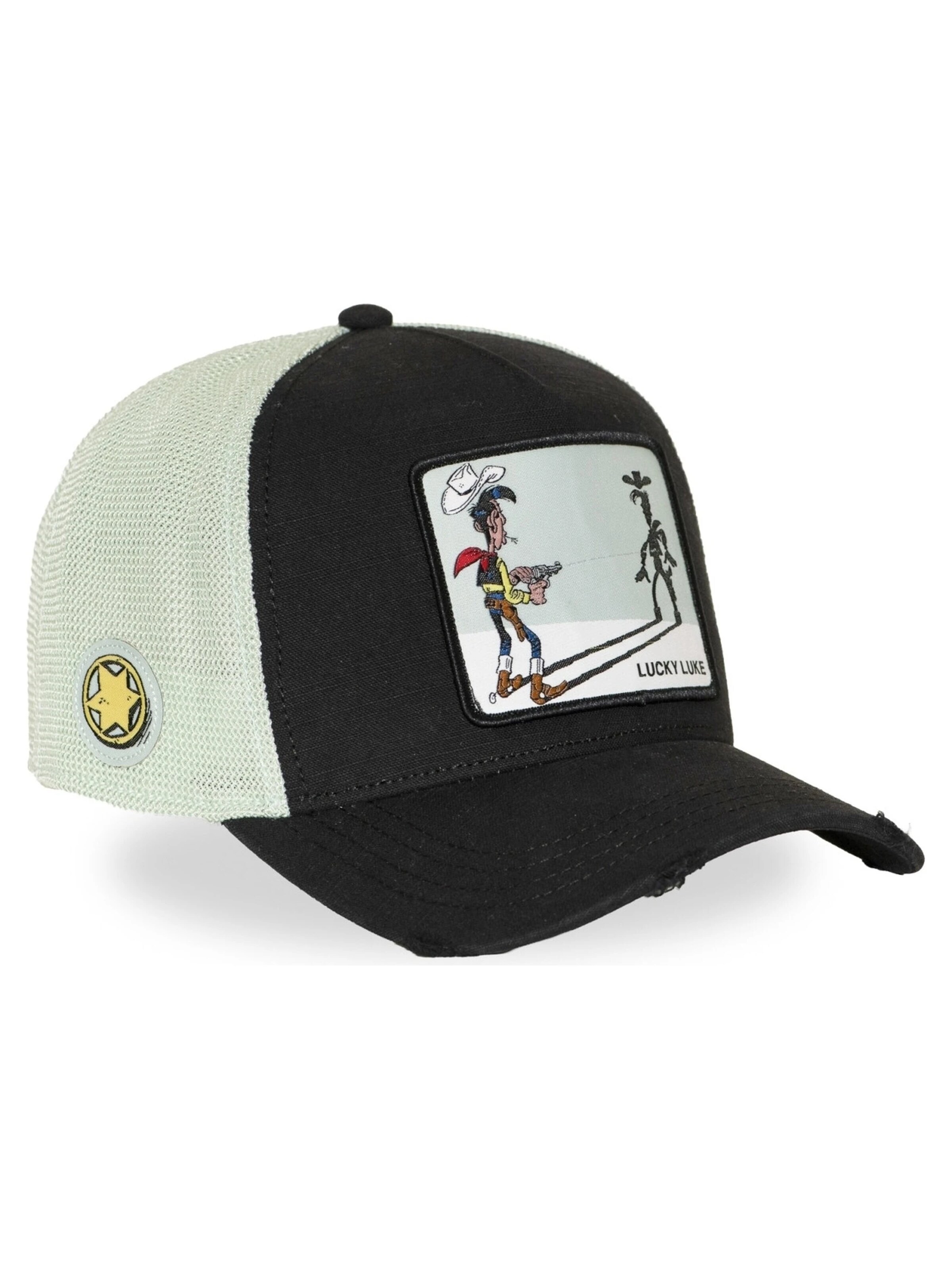 Capslab - Gorra 'Gorra capslab negra lucky luke canvas trucker cap' en negro