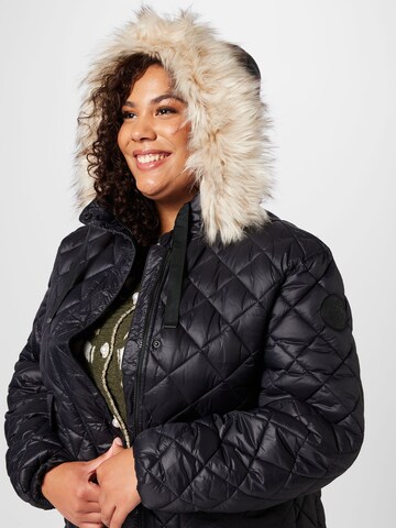 River Island Plus Winter jacket in Black