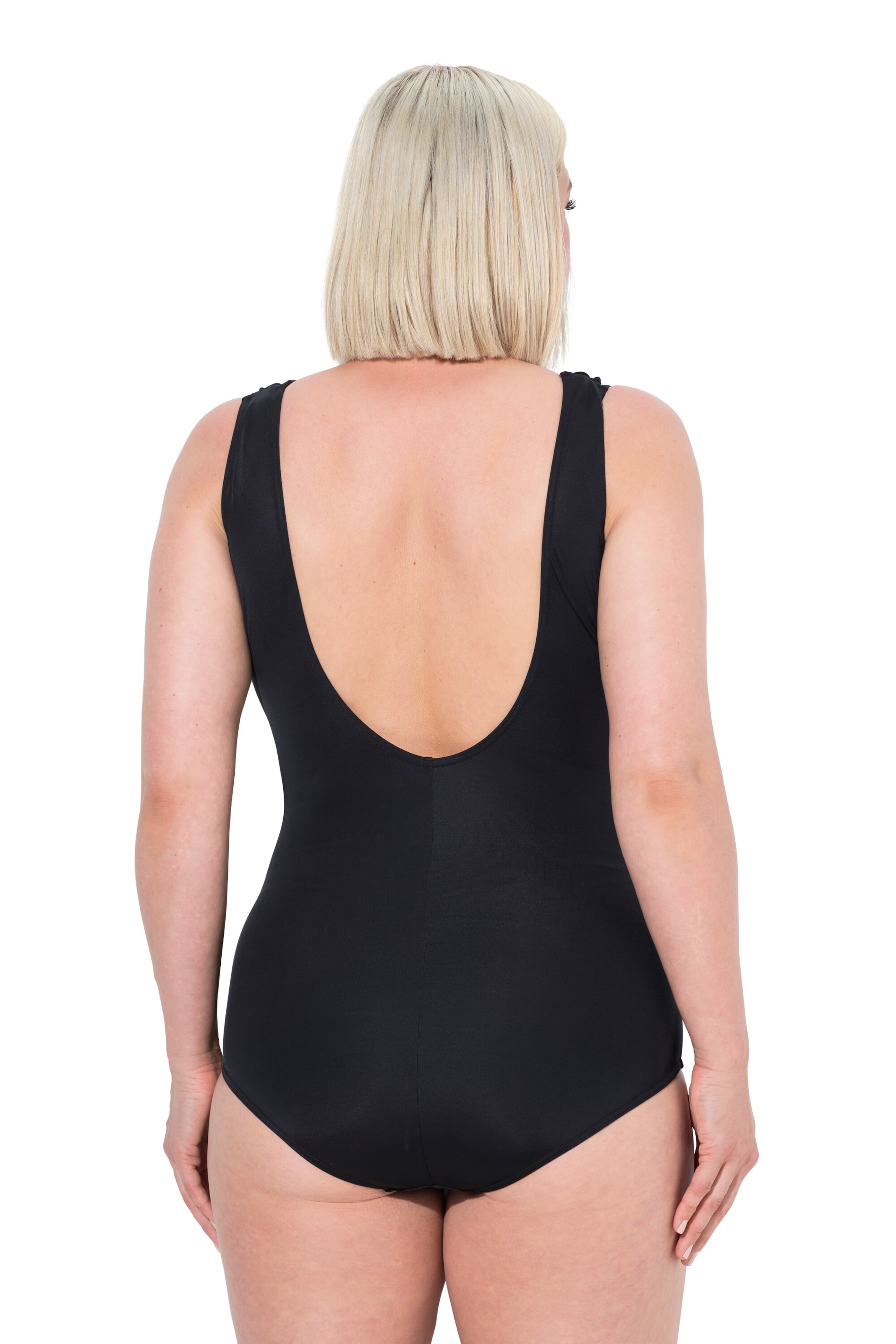 Ulla Popken Triangel Badpak in Zwart