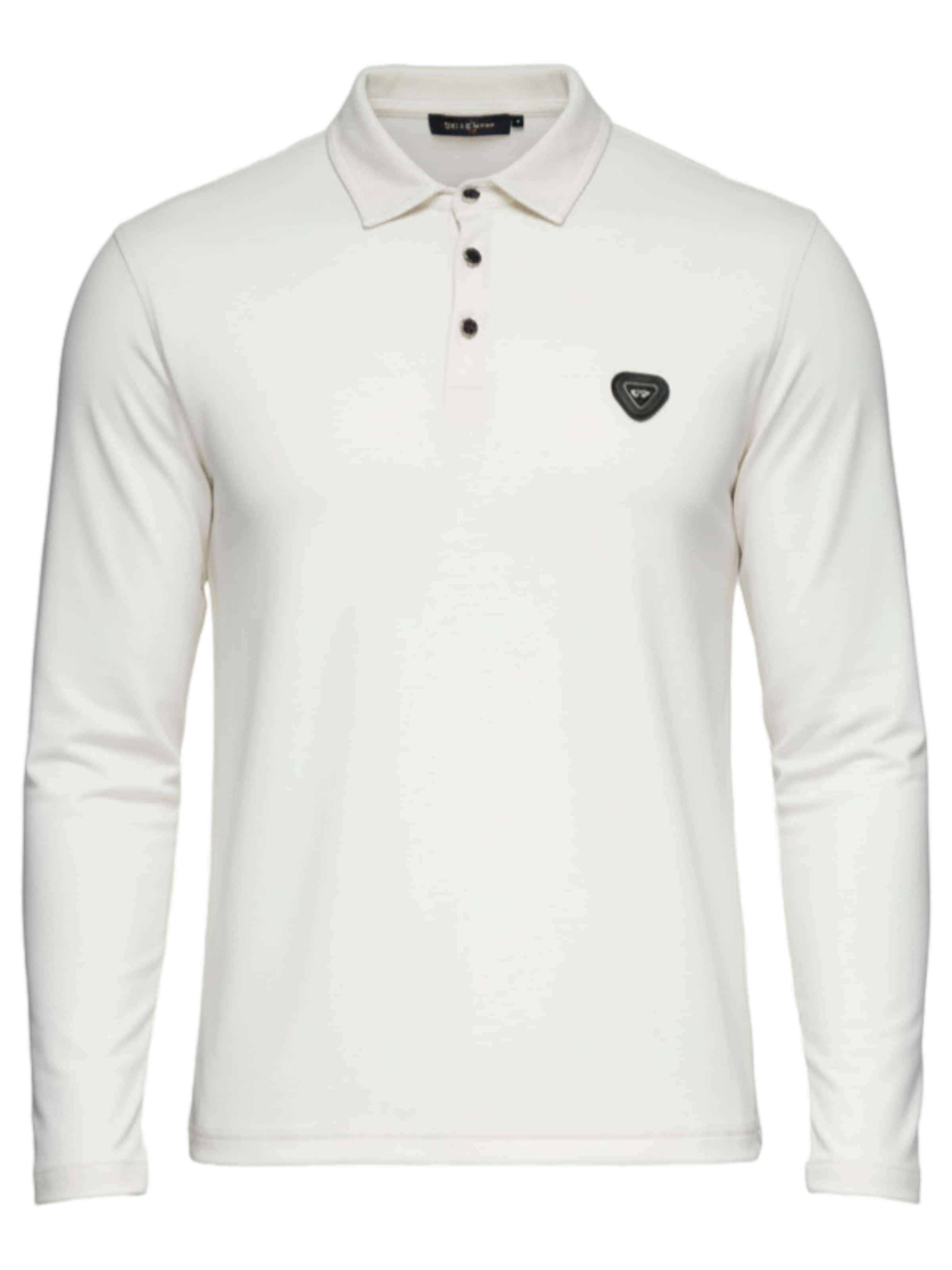 Ombre Shirt in Wit: voorkant