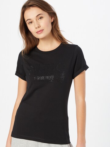 T-shirt HUGO Red en noir : devant