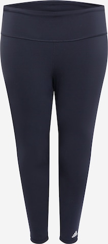 Skinny Pantalon de sport ADIDAS PERFORMANCE en noir : devant