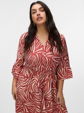 Vero Moda Curve Blousejurk 'VERA' in Bruin